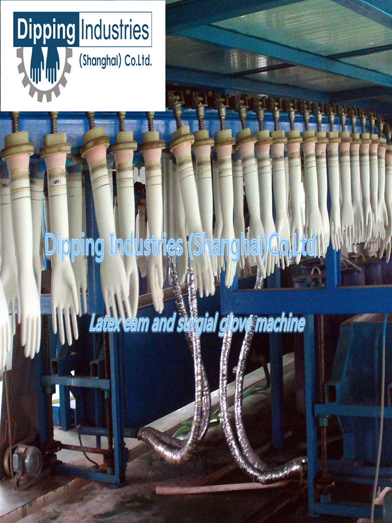 Latex medical glove production line 