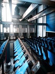 double colour labor glove dipping machine